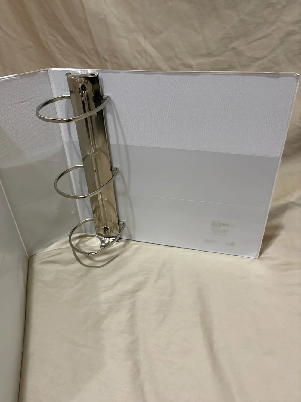 Set of 4 - Black & White 3-Ring Binders - 2.5”- 4”